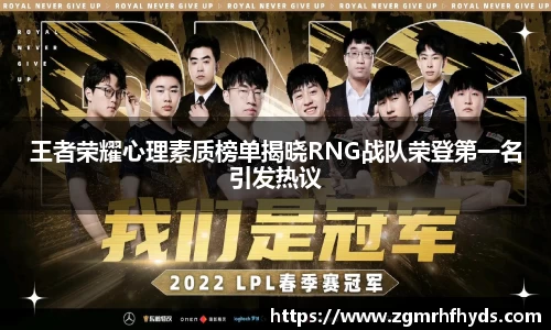 王者荣耀心理素质榜单揭晓RNG战队荣登第一名引发热议