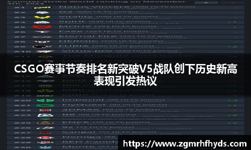 CSGO赛事节奏排名新突破V5战队创下历史新高表现引发热议